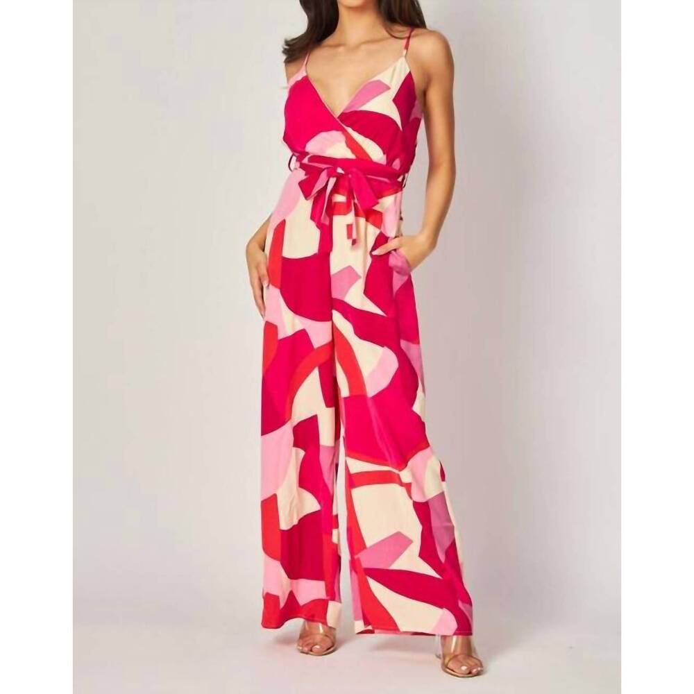 NEW BIG HIT FASHION peony days jumpsuit in pink